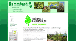 Desktop Screenshot of baumschule-kammbach.de